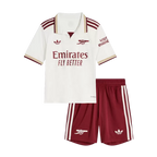 Arsenal Third 2025/26 Kit White Kids