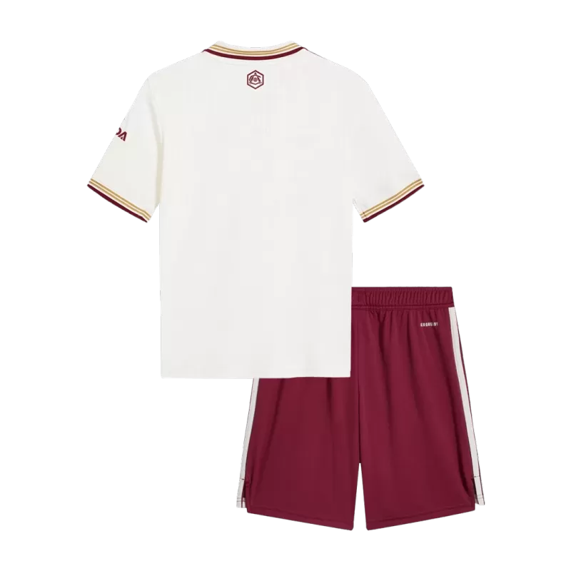 Arsenal Third 2025/26 Kit White Kids