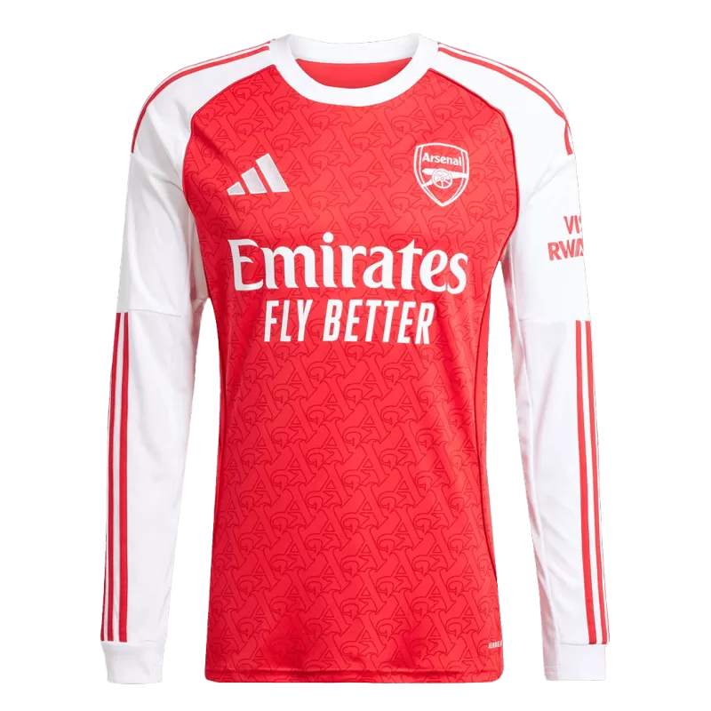 Arsenal Home 2025/26 Long Sleeve Jersey Red Men's