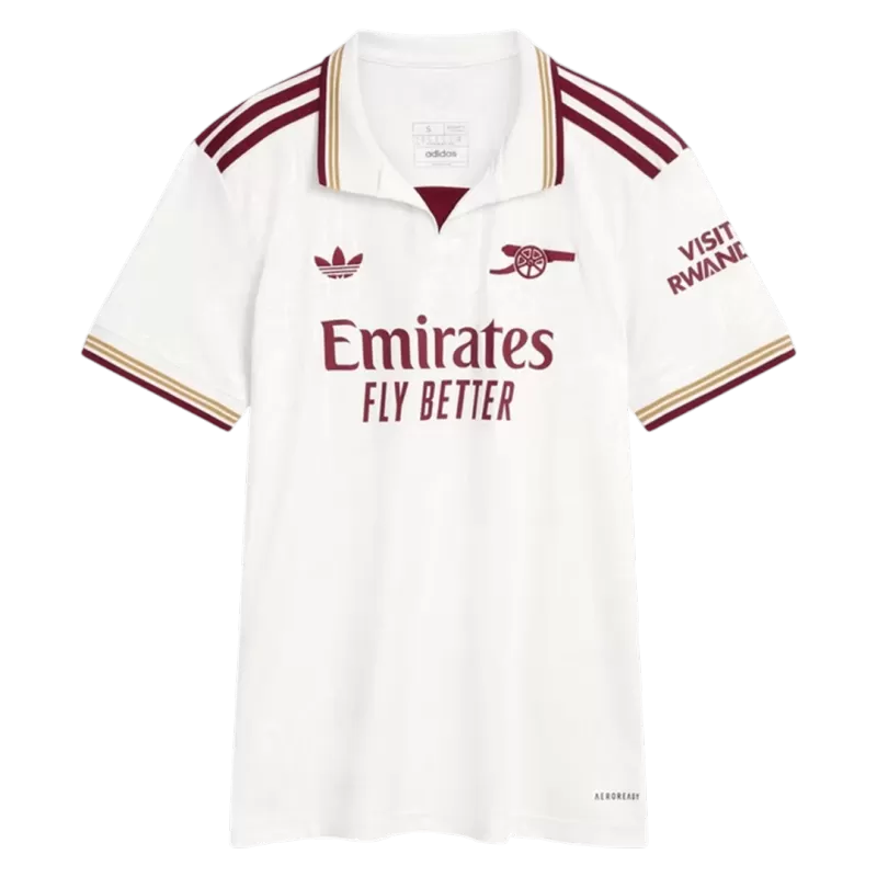 Arsenal Third 2025/26 Jersey White Women's