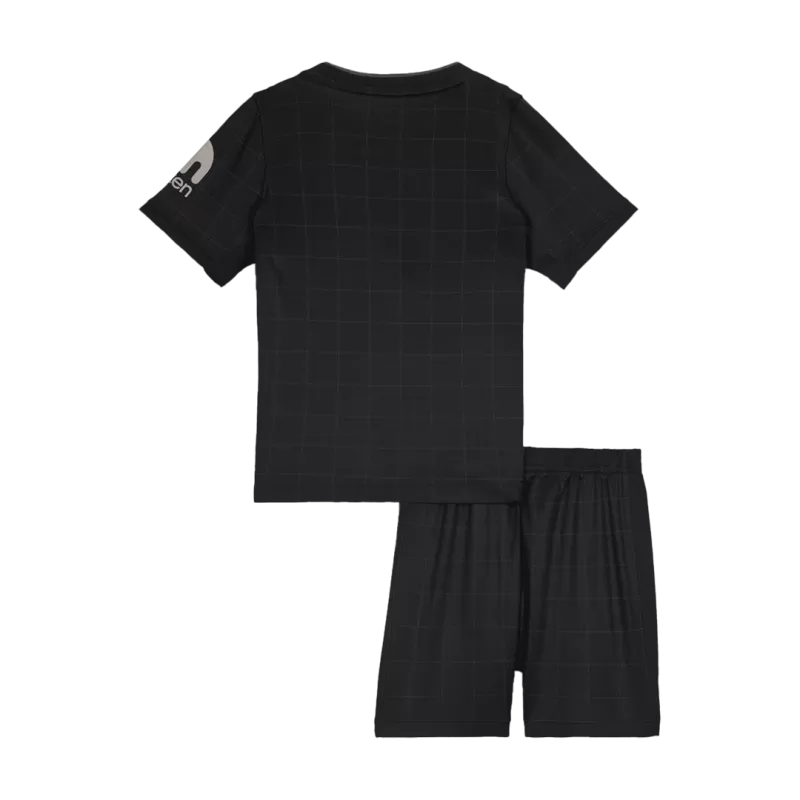 Tottenham Away 2025/26 Kit Black Kids