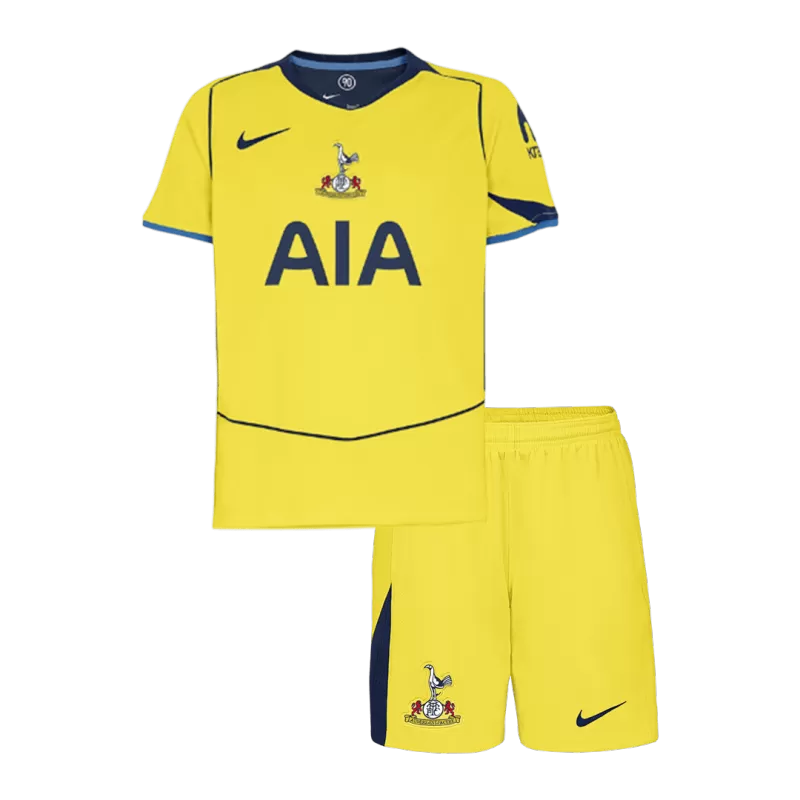 Tottenham Third 2025/26 Kit Yellow Kids