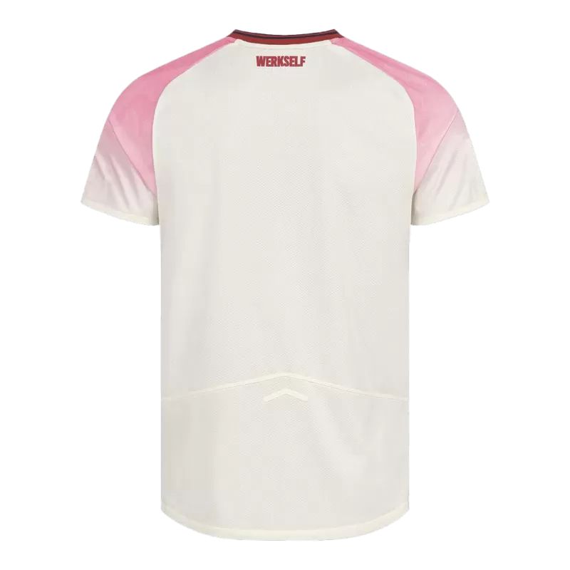 Bayer Leverkusen Away 2025/26 Jersey White & Pink Men's