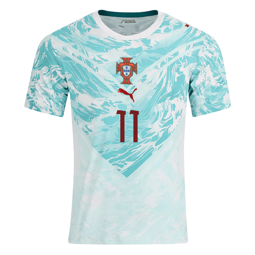 Portugal JOAO FELIX #11 Away World Cup 2026 Jersey White & Blue Men's