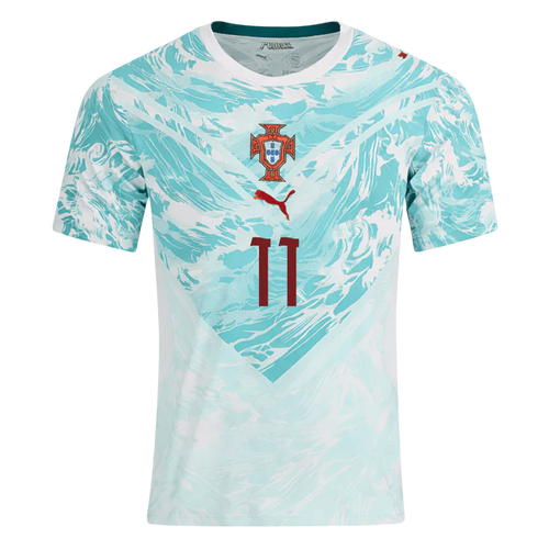Portugal JOAO FELIX #11 Away World Cup 2026 Jersey White & Blue Men's