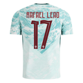 Portugal RAFAEL LEÃO #17 Away World Cup 2026 Jersey White & Blue Men's