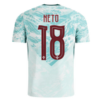 Portugal PEDRO NETO #18 Away World Cup 2026 Jersey White & Blue Men's