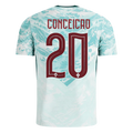Portugal CONCEICAO #20 Away World Cup 2026 Jersey White & Blue Men's