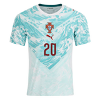Portugal CONCEICAO #20 Away World Cup 2026 Jersey White & Blue Men's