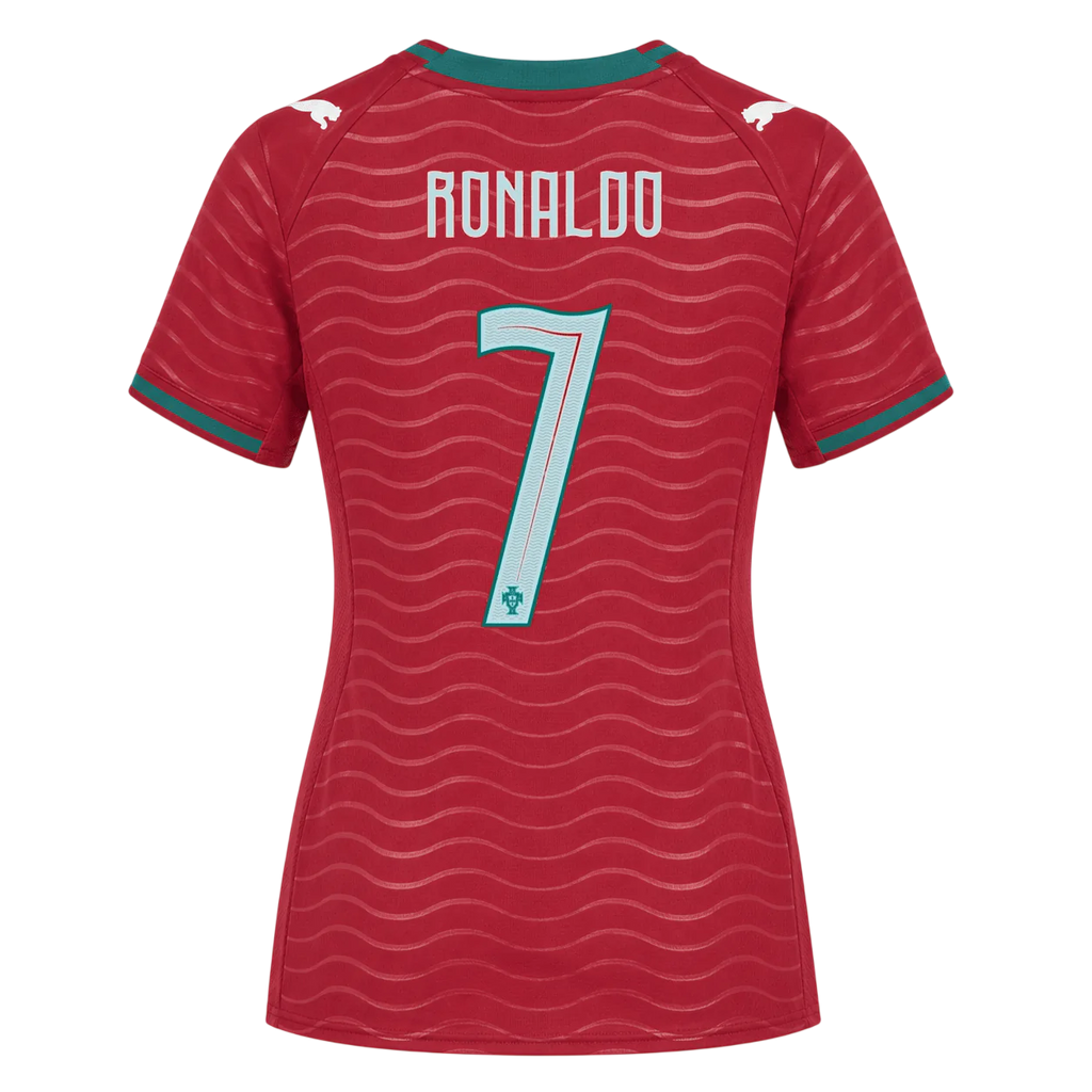 Portugal RONALDO #7 Home World Cup 2026 Jersey Red Women's