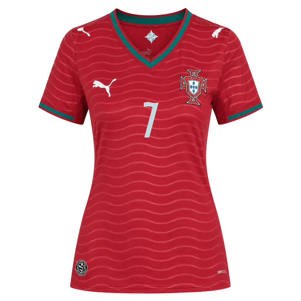 Portugal RONALDO #7 Home World Cup 2026 Jersey Red Women's