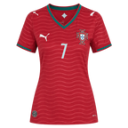 Portugal RONALDO #7 Home World Cup 2026 Jersey Red Women's