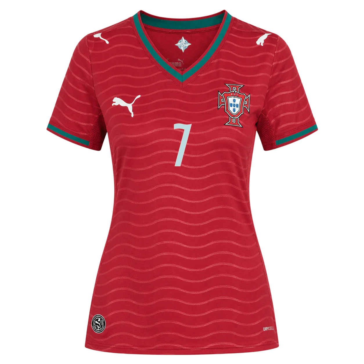 Portugal RONALDO #7 Home World Cup 2026 Jersey Red Women's