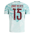 Portugal JOAO NEVES #15 Away World Cup 2026 Jersey White & Blue Men's