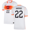 Netherlands DUMFRIES #22 Away World Cup 2026 Jersey White Men's