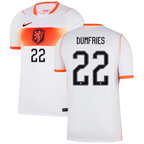 Netherlands DUMFRIES #22 Away World Cup 2026 Jersey White Men's