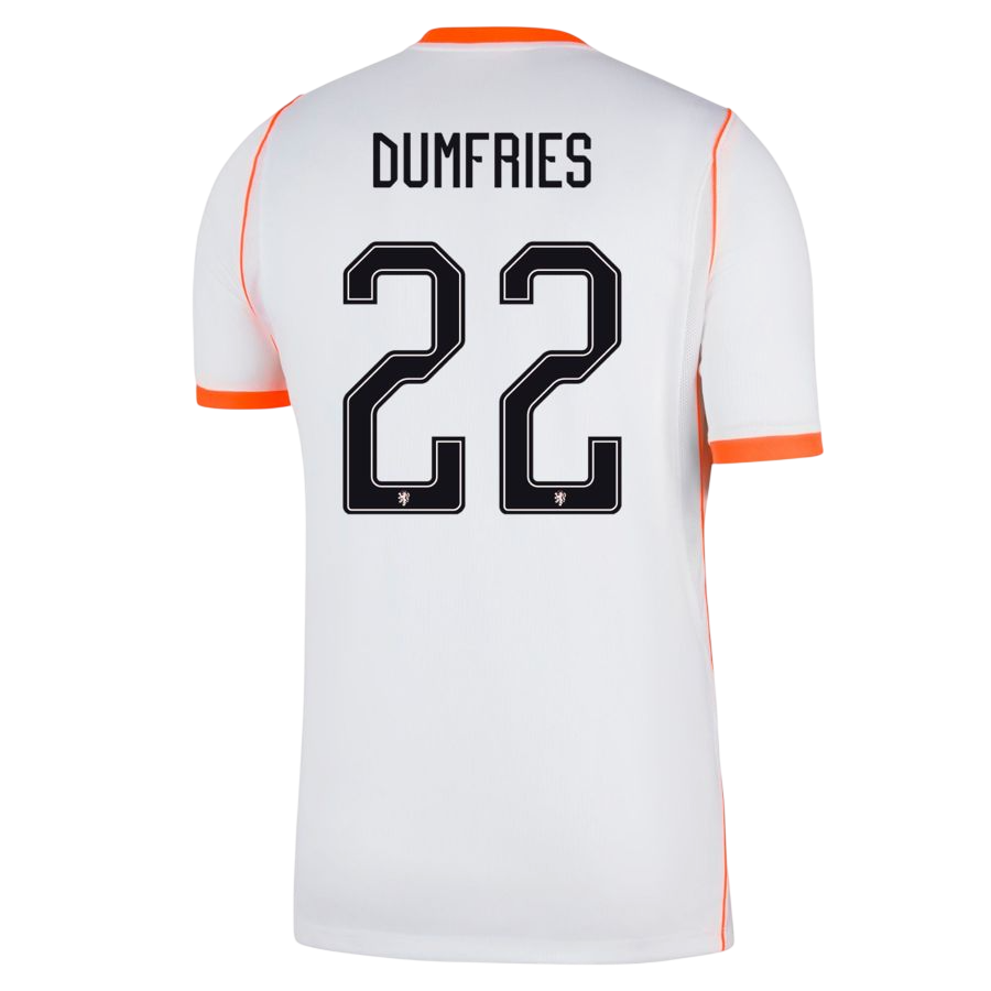 Netherlands DUMFRIES #22 Away World Cup 2026 Jersey White Men's