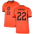 Netherlands DUMFRIES #22 Home World Cup 2026 Jersey Orange Men's