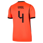 Netherlands VIRGIL #4 Home World Cup 2026 Jersey Orange Men's
