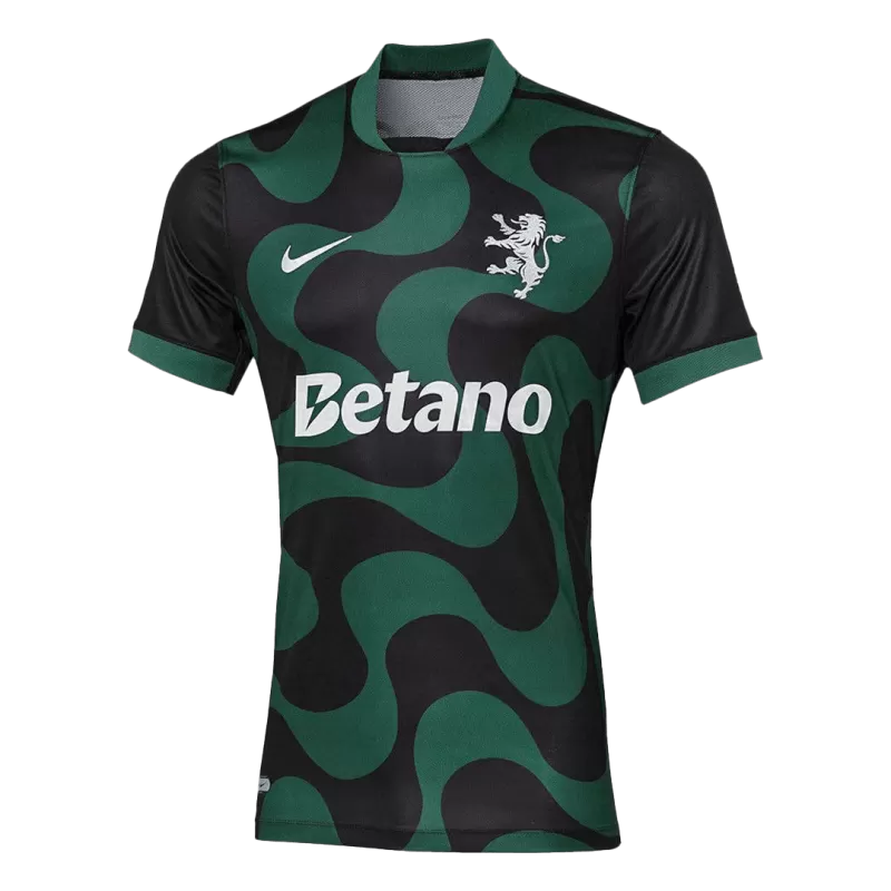 Sporting CP Away 2025/26 Jersey Green & Black Men's