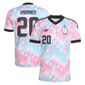 Belgium VANAKEN #20 Away World Cup 2026 Jersey Pink & Blue Men's