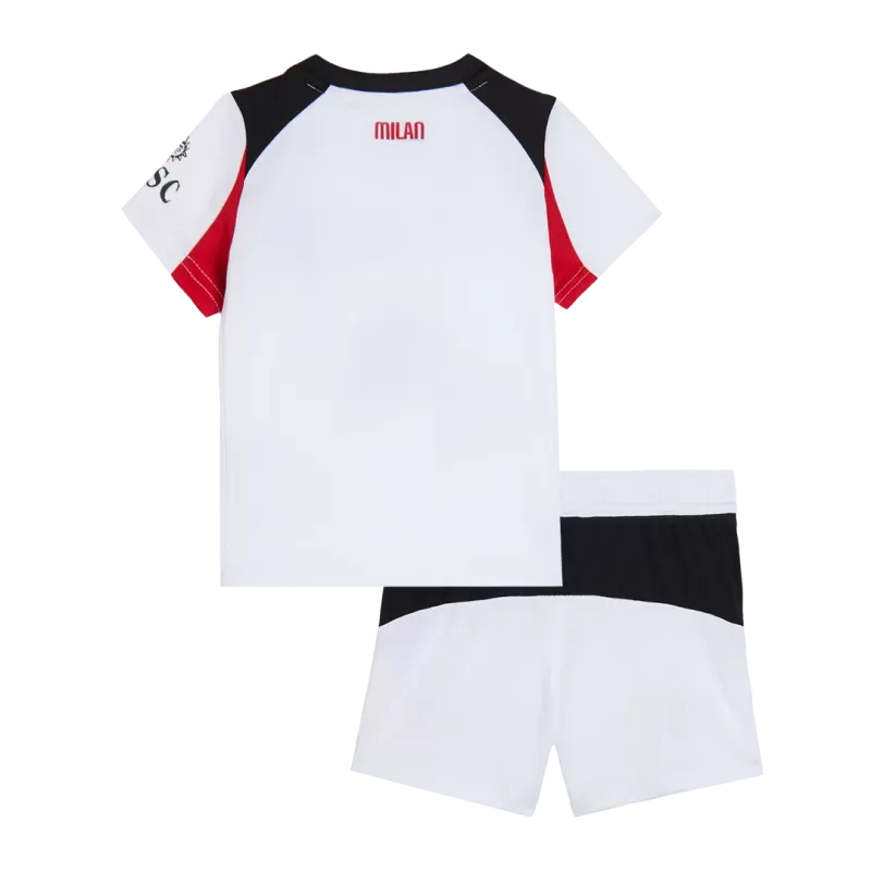 AC Milan Away 2025/26 Kit White Kids