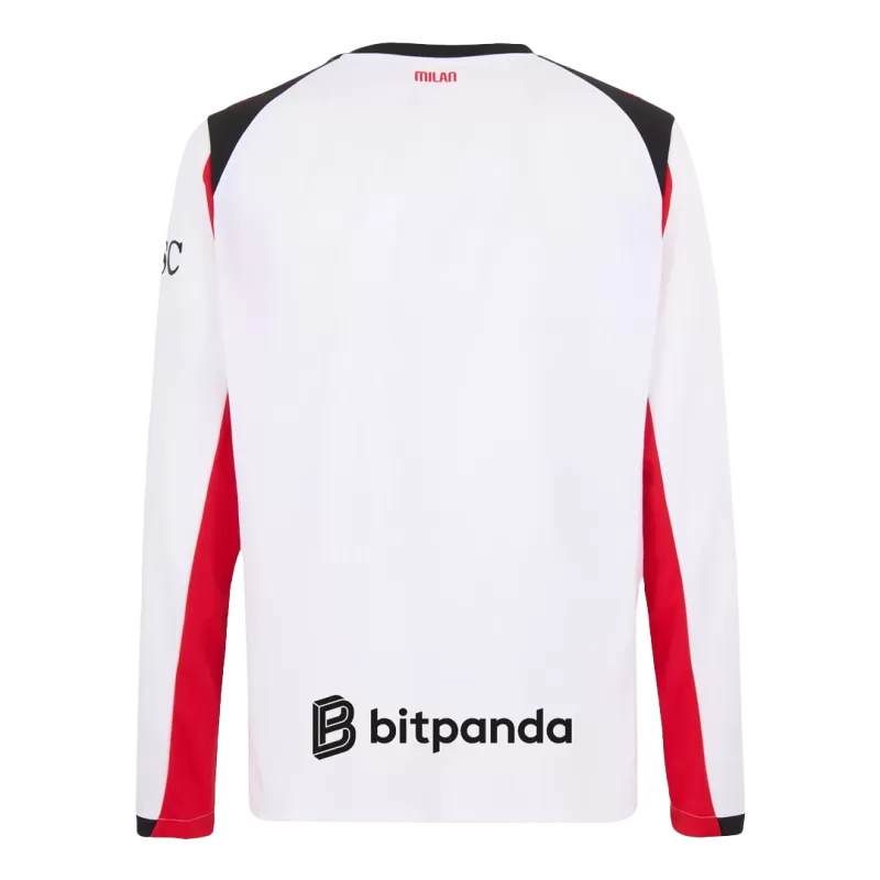AC Milan Away 2025/26 Long Sleeve Jersey White Men's