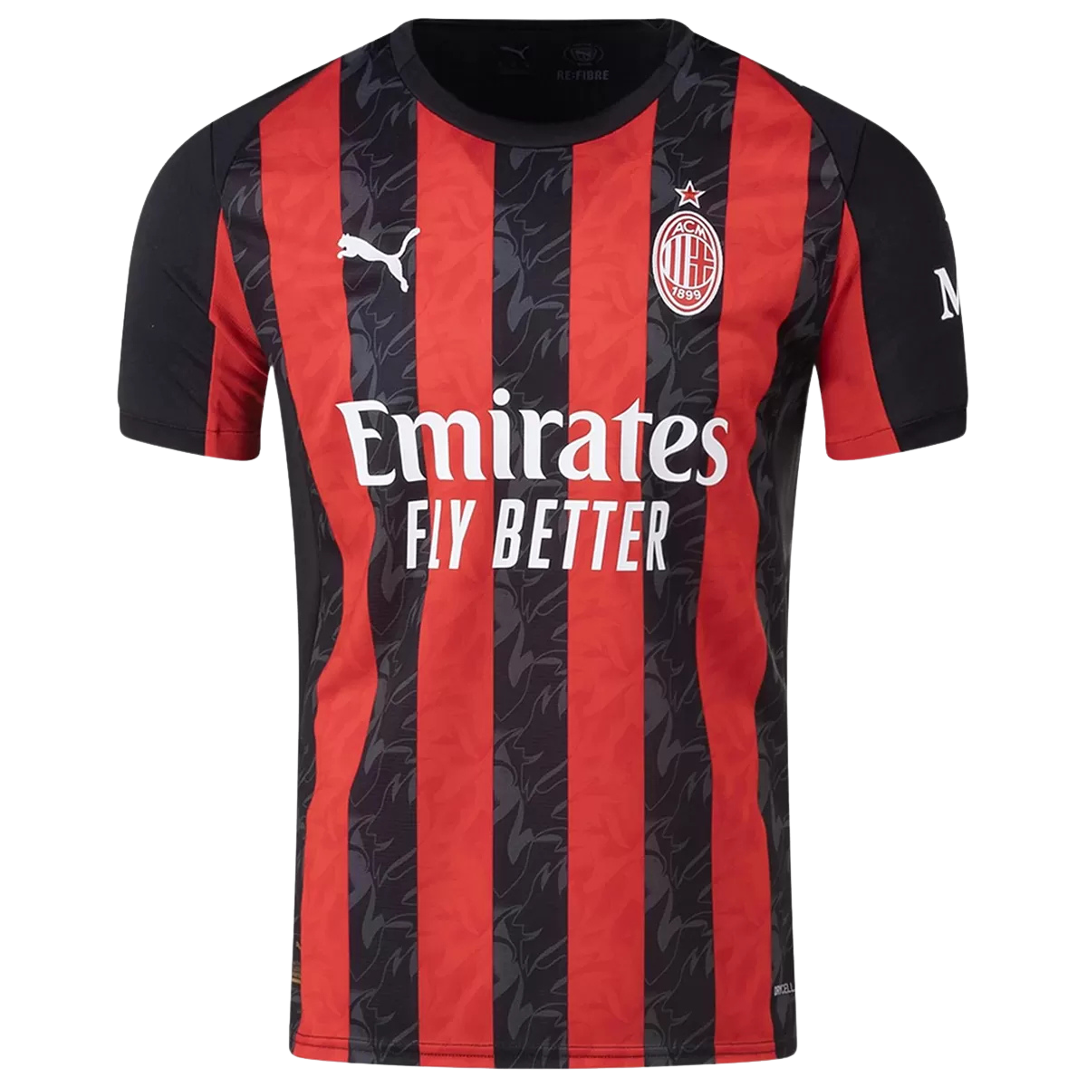 AC Milan Home 2025/26 Jersey Black & Red Men's