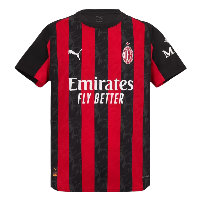 AC Milan Home 2025/26 Jersey Player's Version Black & Red Men's