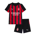AC Milan Home 2025/26 Kit Black & Red Kids