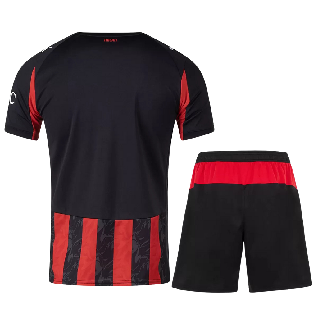 AC Milan Home 2025/26 Kit Black & Red Men's