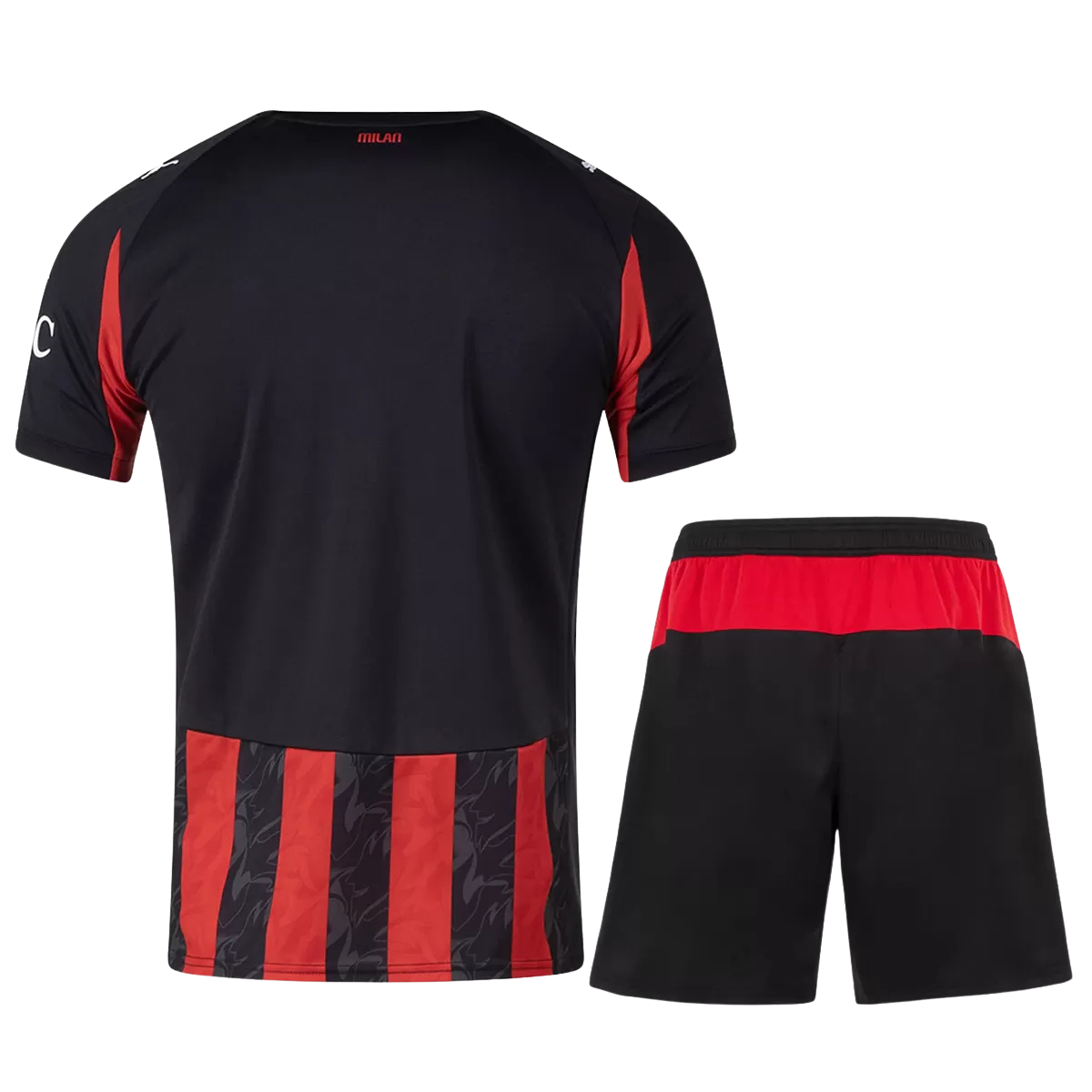 AC Milan Home 2025/26 Kit Black & Red Men's