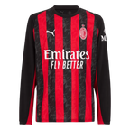 AC Milan Home 2025/26 Long Sleeve Jersey Black & Red Men's