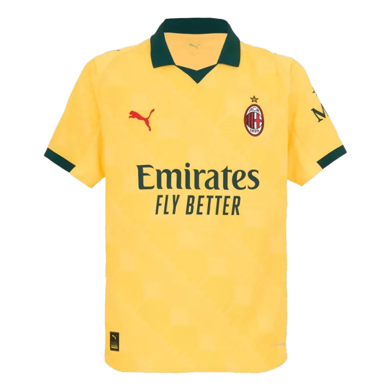 AC Milan Third 2025/26 Jersey Player's Version Yellow Men's