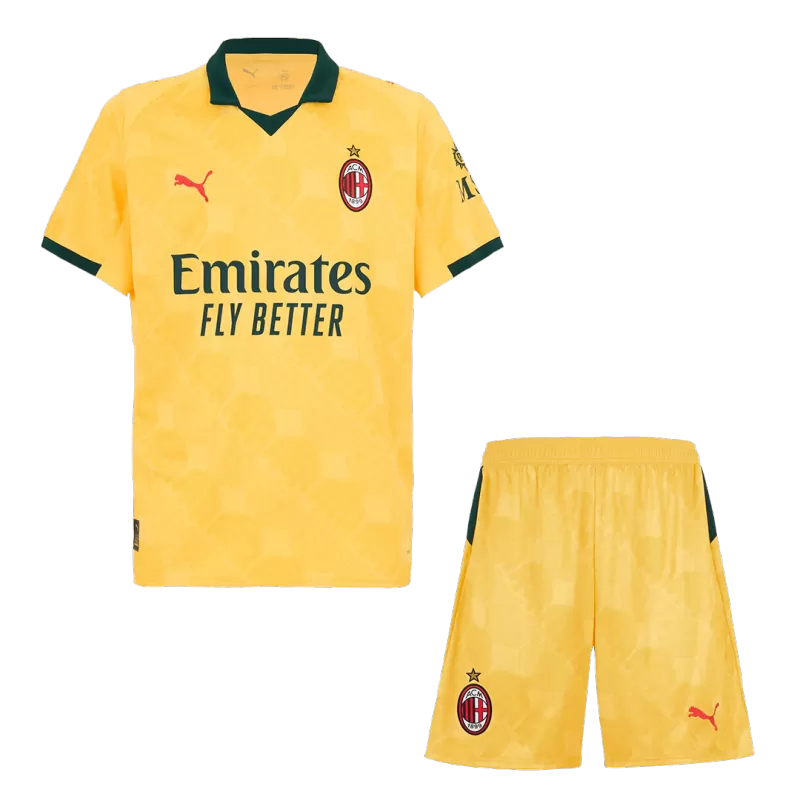 AC Milan Third 2025/26 Kit Yellow Men's