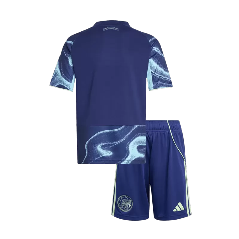 Ajax Away 2025/26 Kit Navy Blue Kids