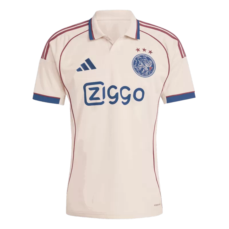 Ajax Third 2025/26 Jersey Beige Men's