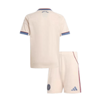 Ajax Third 2025/26 Kit Beige Kids
