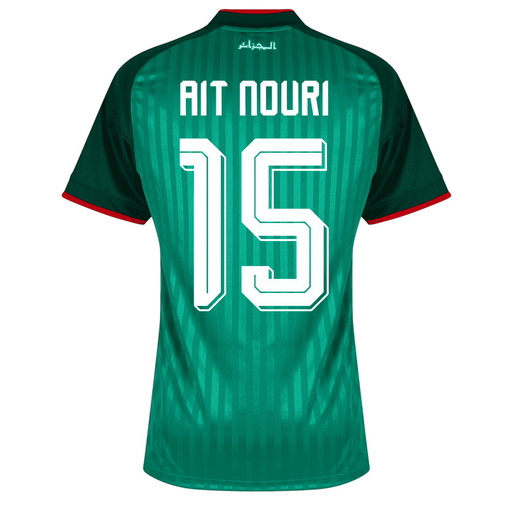 Algeria AIT NOURI #15 Away World Cup 2026 Jersey Green Men's