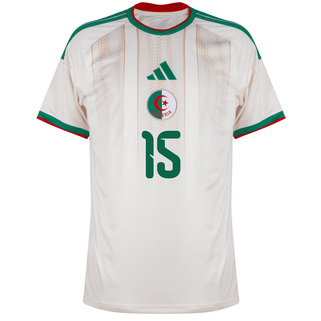 Algeria AIT NOURI #15 Home World Cup 2026 Jersey White Men's
