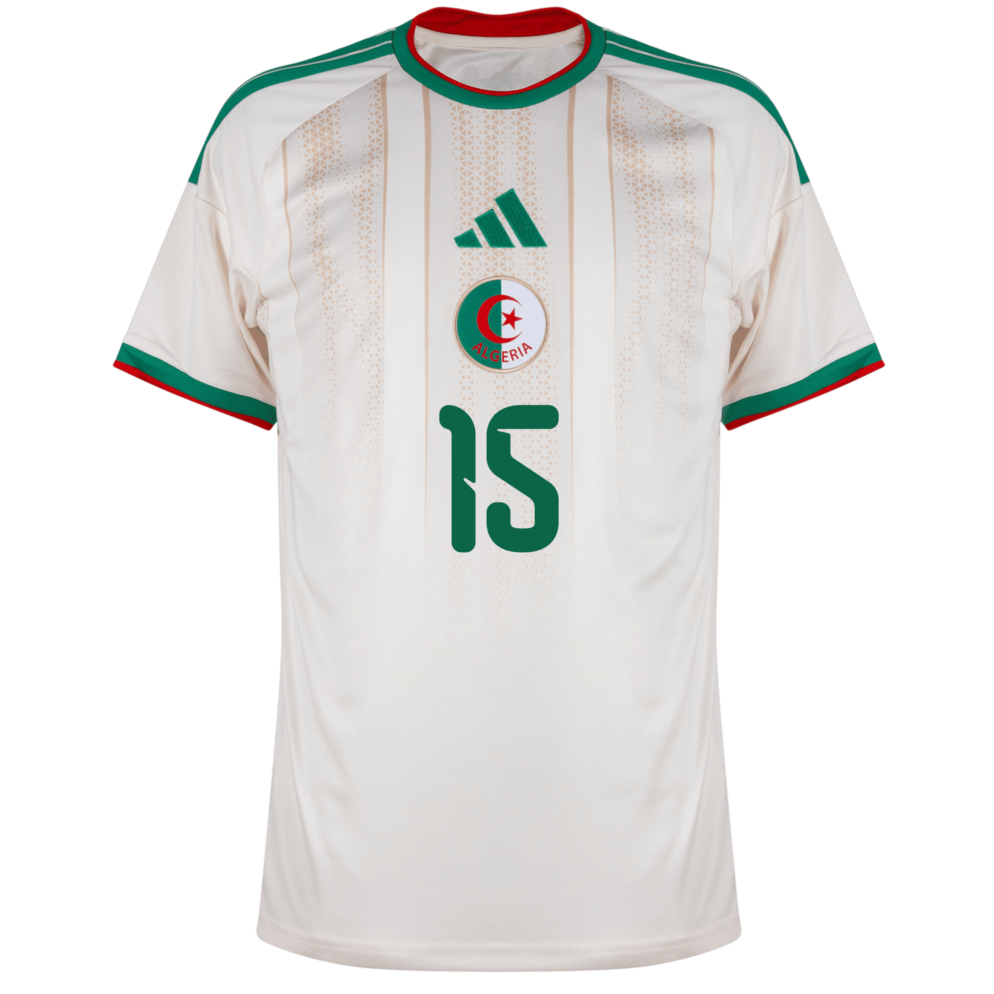 Algeria AIT NOURI #15 Home World Cup 2026 Jersey White Men's