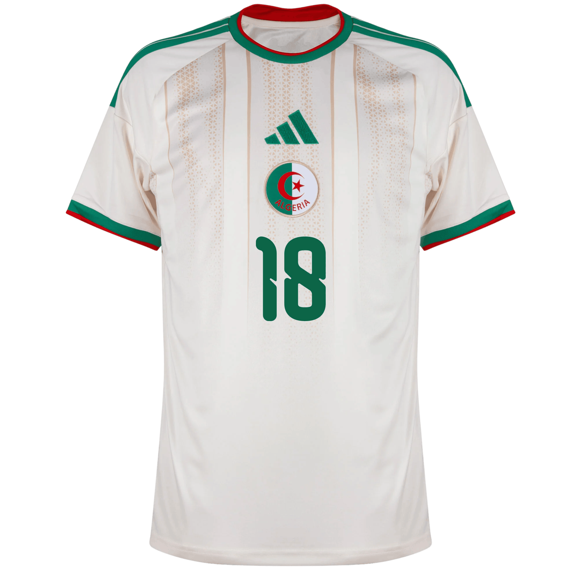 Algeria AMOURA #18 Home World Cup 2026 Jersey White Men's