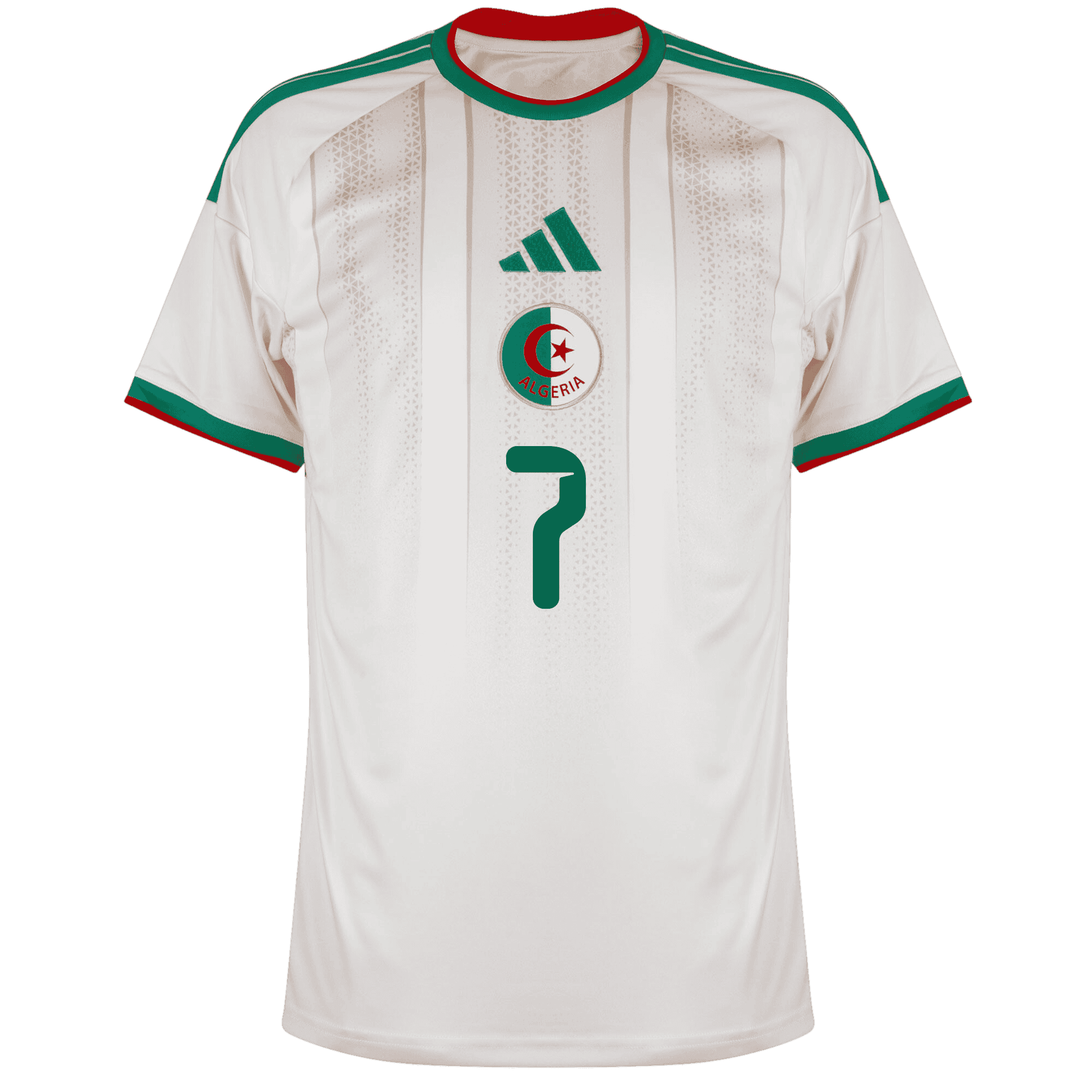 Algeria MAHREZ #7 Home World Cup 2026 Jersey White Men's
