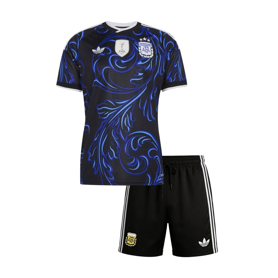 Argentina Away World Cup 2026 Kit Blue & Black Kids