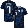 Argentina DE PAUL #7 Away World Cup 2026 Jersey Blue & Black Men's