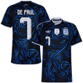 Argentina DE PAUL #7 Away World Cup 2026 Jersey Blue & Black Men's