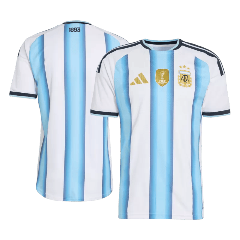 Argentina Home World Cup 2026 Jersey Player's Version White & Blue Men's
