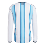 Argentina Home World Cup 2026 Long Sleeve Jersey White & Blue Men's