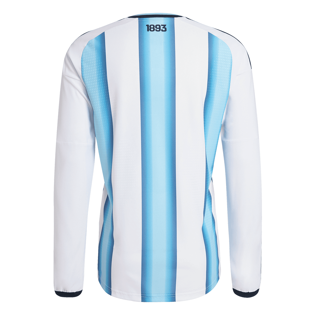 Argentina Home World Cup 2026 Long Sleeve Jersey White & Blue Men's
