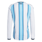 Argentina Home World Cup 2026 Long Sleeve Jersey White & Blue Men's
